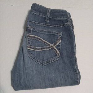 Ariat Women's Mid Rise Stretch Shayla Boot Arrow Fit Jeans 29L 10030259